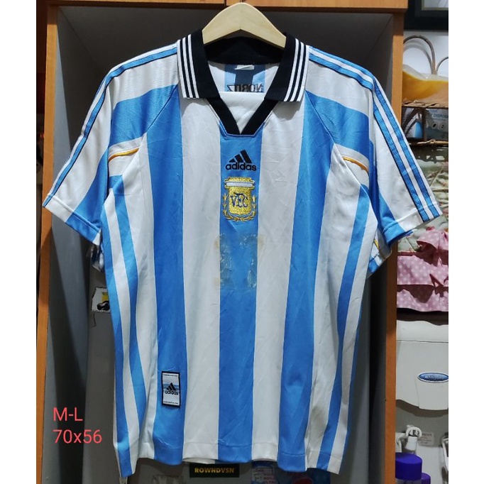 JERSEY BOLA VINTAGE ARGENTINA BRANDED SECOND MURAH