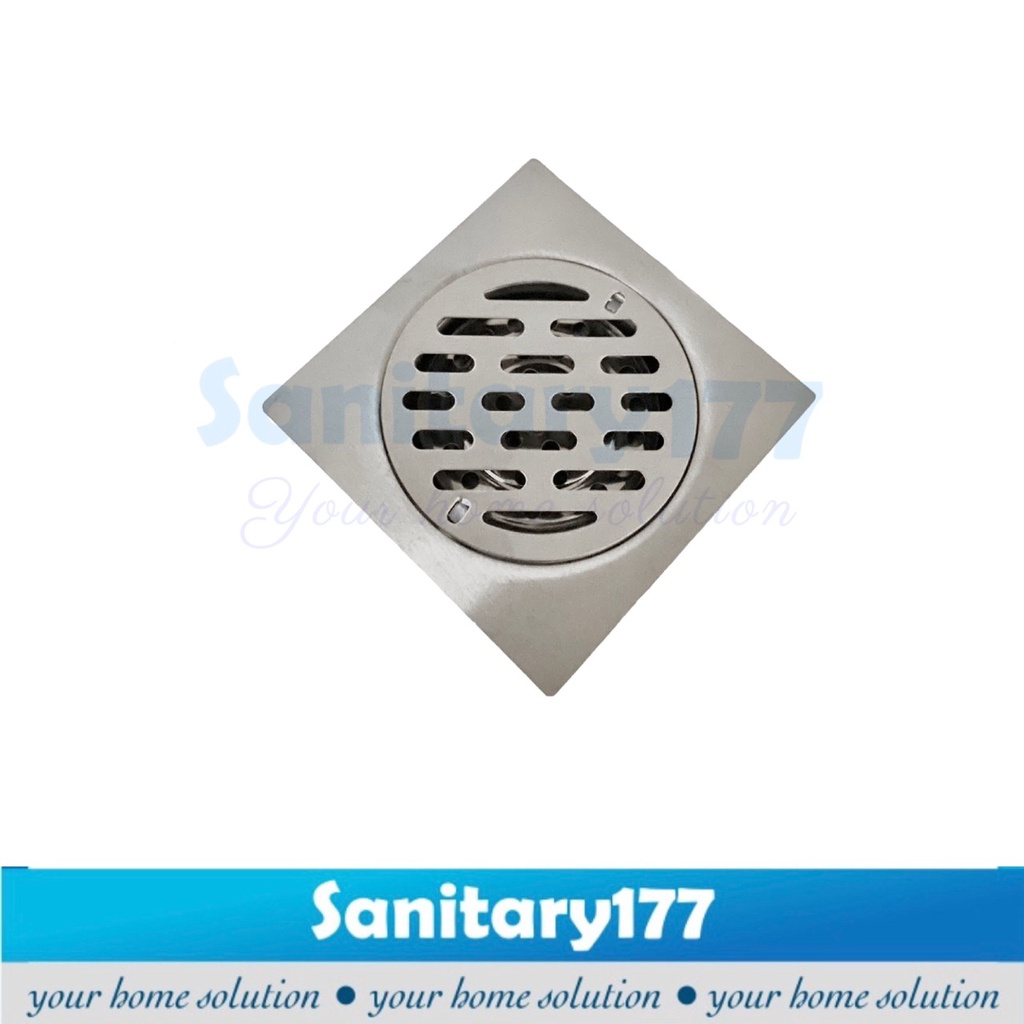 Saringan Got Stainless HITAM TW3501-Floor drain pembuangan filter air strainer black kamar mandi stenlis Black /S24