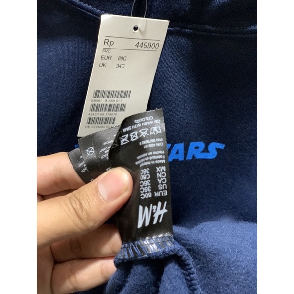 HOODIE H&amp;M STAR WARS DARK BLUE