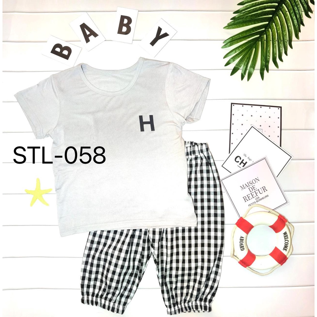 Baju Set ANAK 2-4Tahun 100%Cotton-Setelan Anak Lengan Pendek-Breathable Dan Tidak Panas