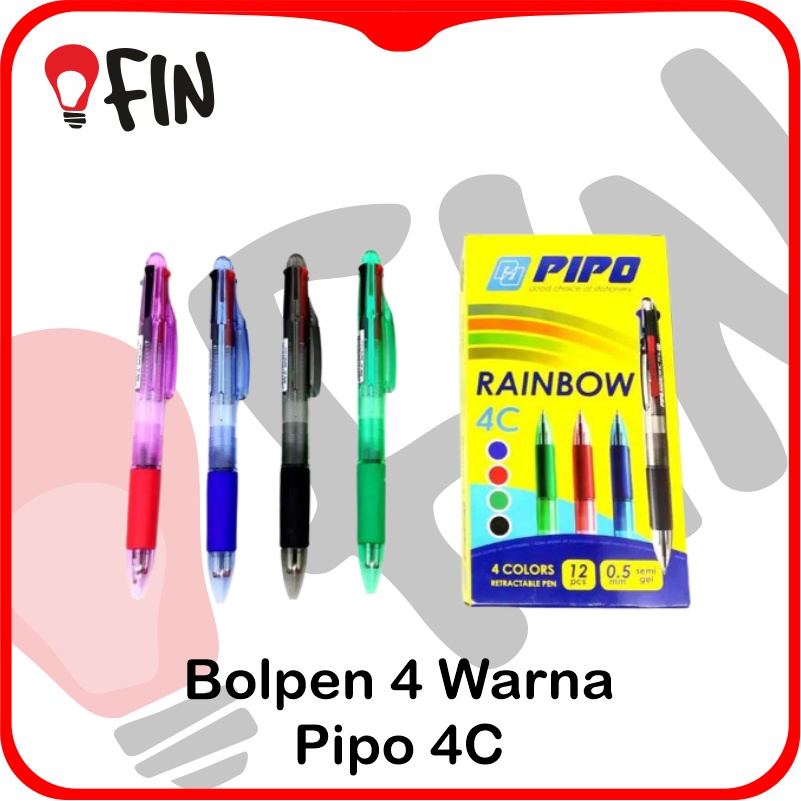 

Bolpen 4 warna Pipo 4c