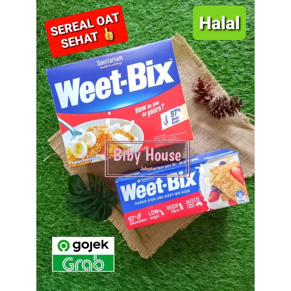

WEET BIX CEREAL / WEETBIX SANITARIUM SEREAL OAT 375 GR / 500 gr / 750 Gr ORIGINAL TERMURAH