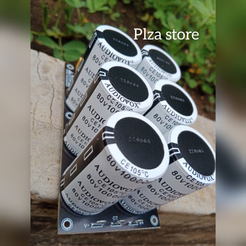 Kit PSU ELKO ISI 6 80V 10000uf Elko merk Audiovox PSU kelas AB Power supply unit bagus berkualitas