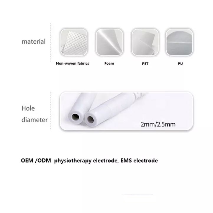 Pad Tens Elektroda Terapi Stroke Nyeri Sendi Otot Size 5cm / Pad Tens Cervical Bulat / Pads Model Bulat