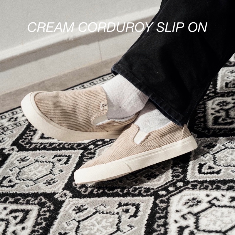 OFFICAL STORE -  MARQUE CORDUROY SLIP ON- MARQUE.CO - For Unisex, Vulcanized