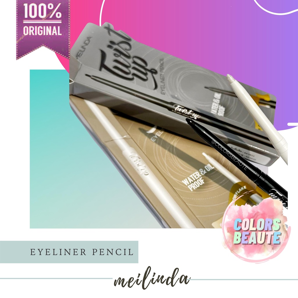 MEILINDA Twist Up Eyeliner Pencil Water &amp; Oil Proof