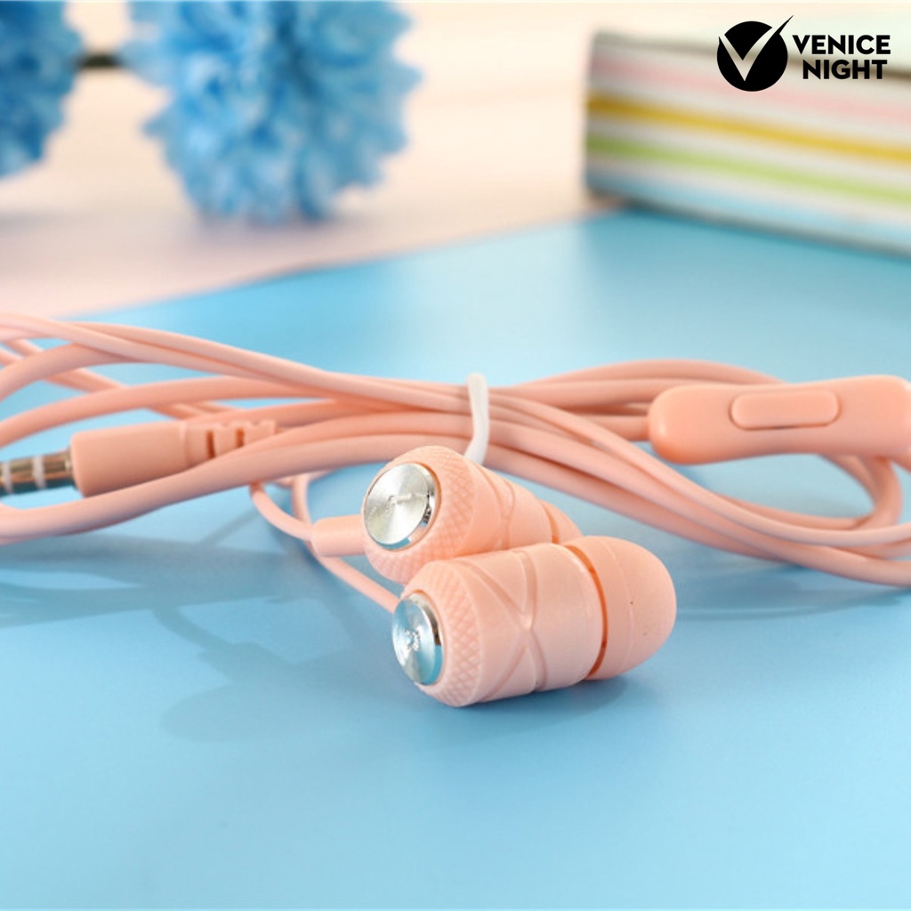 (VNEP) (Berkabel) Universal In-ear Cord Music Subwoofer Earphone untuk Smart Phone Komputer Tablet