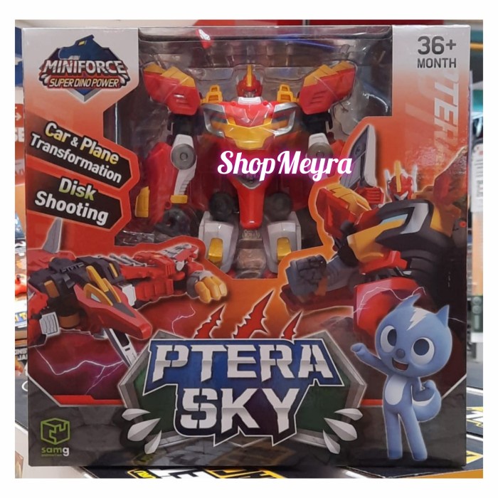 Robot Miniforce Super Dino Power Ptera Sky Original