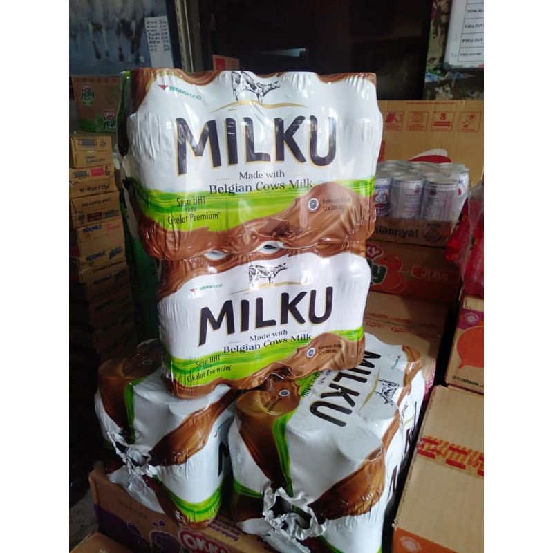 

Susu UHT MILKU Rasa Coklat isi 200ml