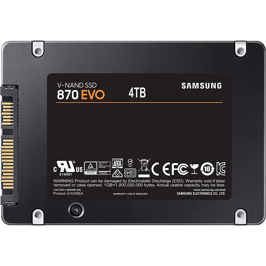 SSD SAMSUNG 870 EVO 4TB 2.5 SATA III 870 EVO 4 TB SATA3 RESMI