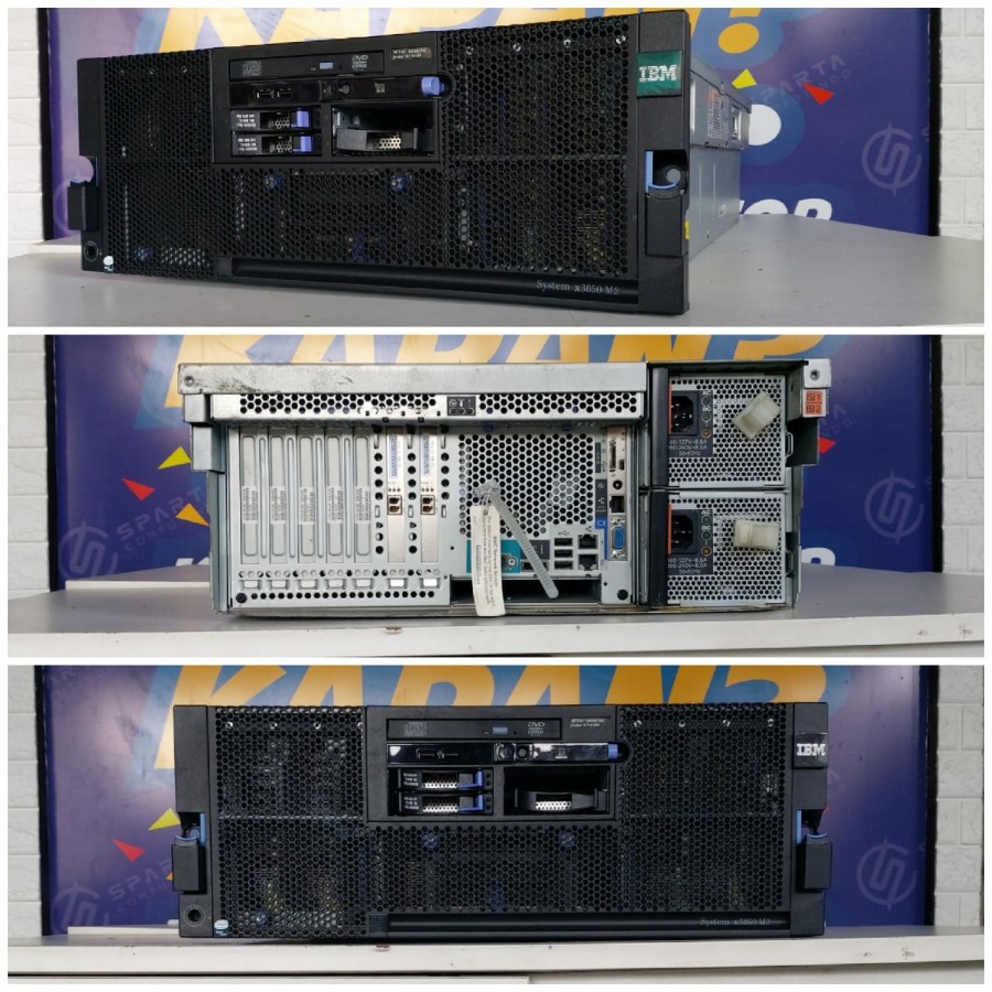 Server Ibm 4u system x3850 M2 Intel xeon x7350 (2prosesor) berkualitas