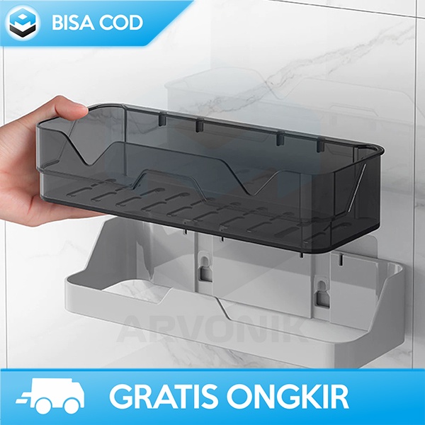 RAK TOILET ORGANIZER KAMAR MANDI RAK GANTUNG GOOD QUALITY PLASTIK ABS