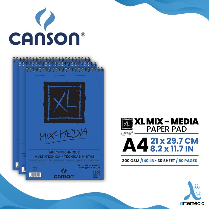 

Buku Sketsa Canson XL A4 Mix Media Wire Bound Sketchbook