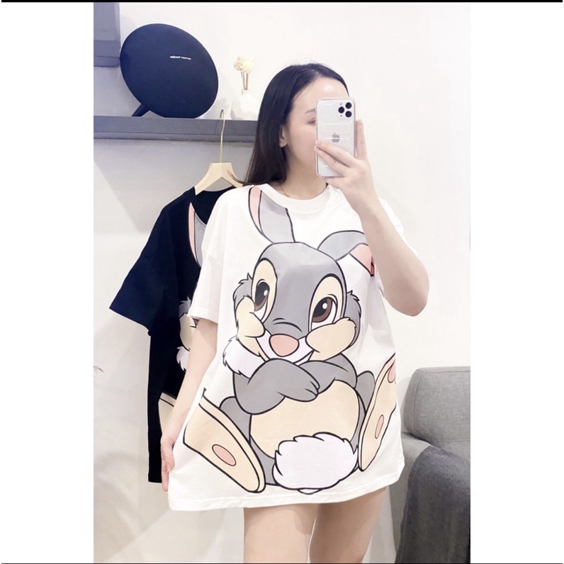 Kaos Oversize Wanita Atasan Wanita Jumbo Bahan Cotton Combed 30s