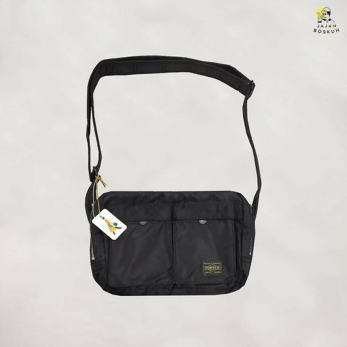 porter tanker shoulder bag black