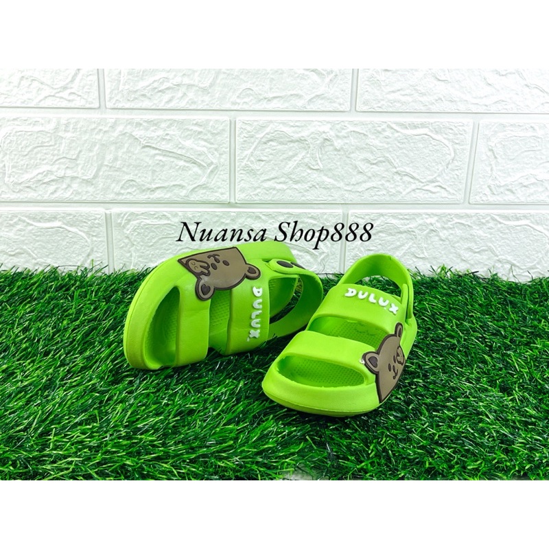 DX-391E-BN Sandal Gunung Anak Laki-Laki / Sandal Selop Dua Tali Tali Belakang Motif Beruang Merek Dulux Ukuran 20-25