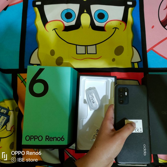 T0P OPPO RENO 6 8/128 BARU/RENO 6/8GB-128GB/FULLSET NICE