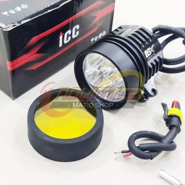 Lampu Tembak ICC L6X Cree 60 Watt NMAX XMAX ADV PCX Aerox Vario Beat