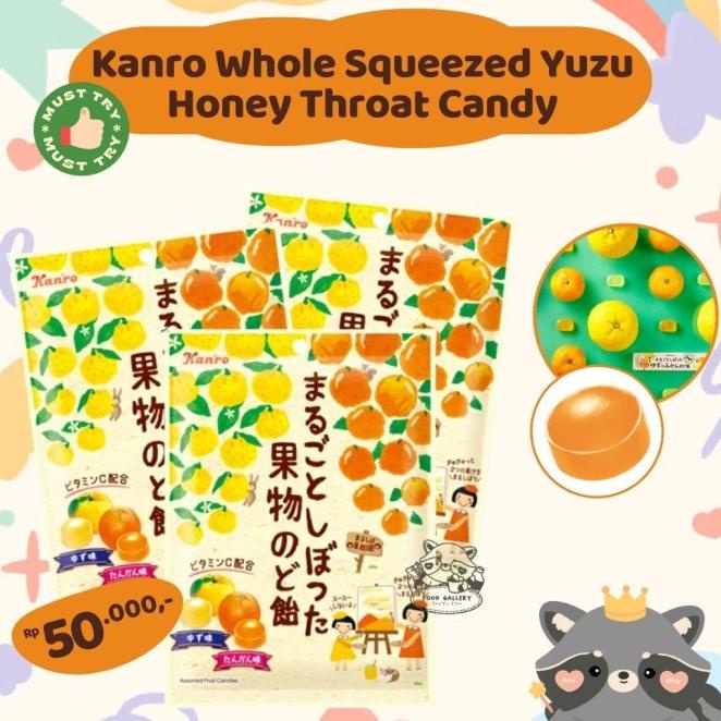 

BISA COD Kanro Whole Squeezed Yuzu Honey Throat Candy JAPAN /PERMEN LUNAK/PERMEN VIRAL/PERMEN MILO/PERMEN YUPI/PERMEN JADUL/PERMEN KARET