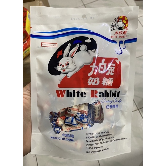 

PERMEN SUSU WHITE RABBIT 180 GRAM ( NON HALAL )