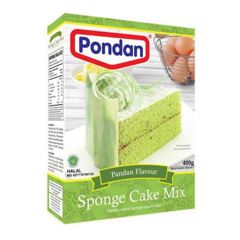 

Pondan Cake Mix Sponge Pandan 400gr - Pondan Sponge Pandan