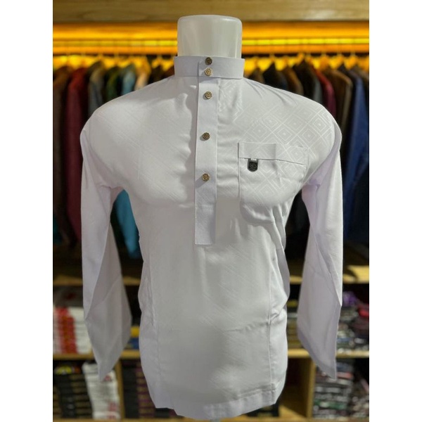 Baju Koko Melayu Al Madani Motif Sultan