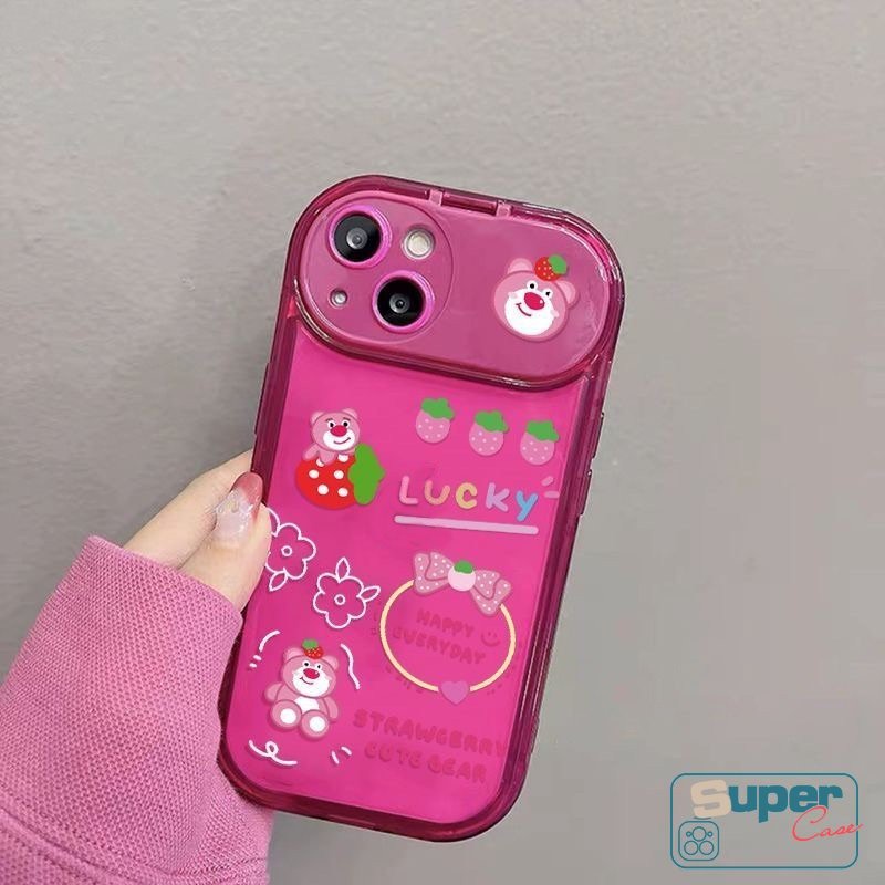 Soft Case Cermin Makeup Model Flip Desain Disney Toy Story Alien 3D Untuk IPhone 11 14 12 13 Pro MAX 7 8 XR 14 Plus X XS MAX SE 2020