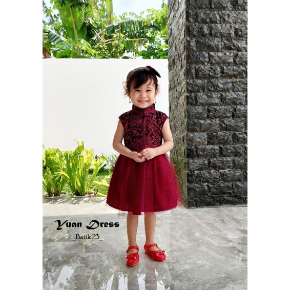 dress yuan imlek /dress imlek anak dan dewasa /dress natal/cheongsam anak dan dewasa/baju imlek keluarga