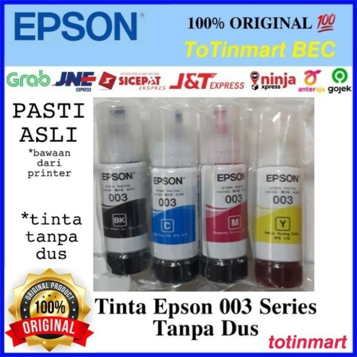 TINTA EPSON 003 TANPA DUS ORIGINAL L3210 L3250 L1210