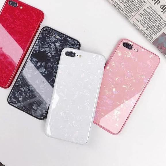 Iphone 7 PLUS Shiny Shell Diamond Glass Hard Case