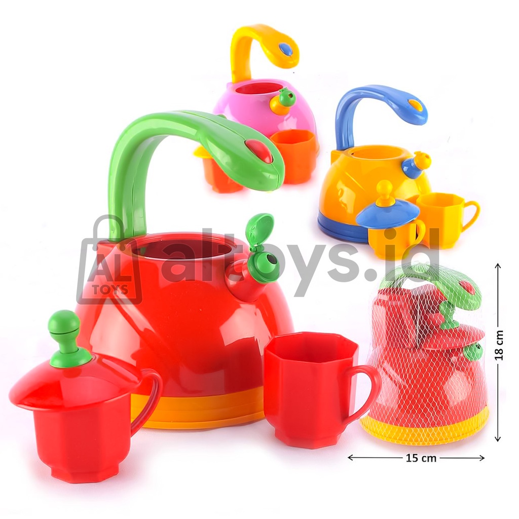 Mainan Teko Cangkir Teh Mainan Anak Perempuan Masak Masakan Kitchen Tea Set