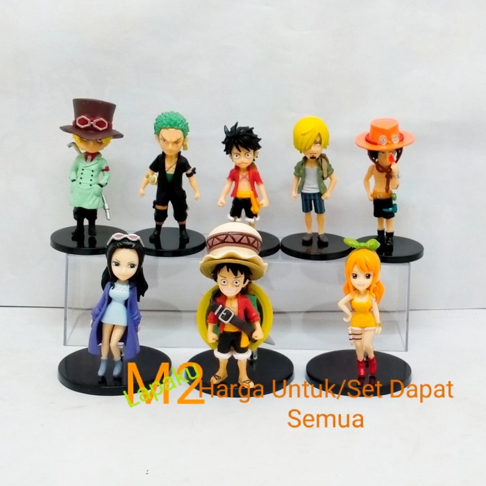 ACTION FIGURE ONE PIECE LUFFY ZORO SABO NAMI STAMPEDE SET 8PCS