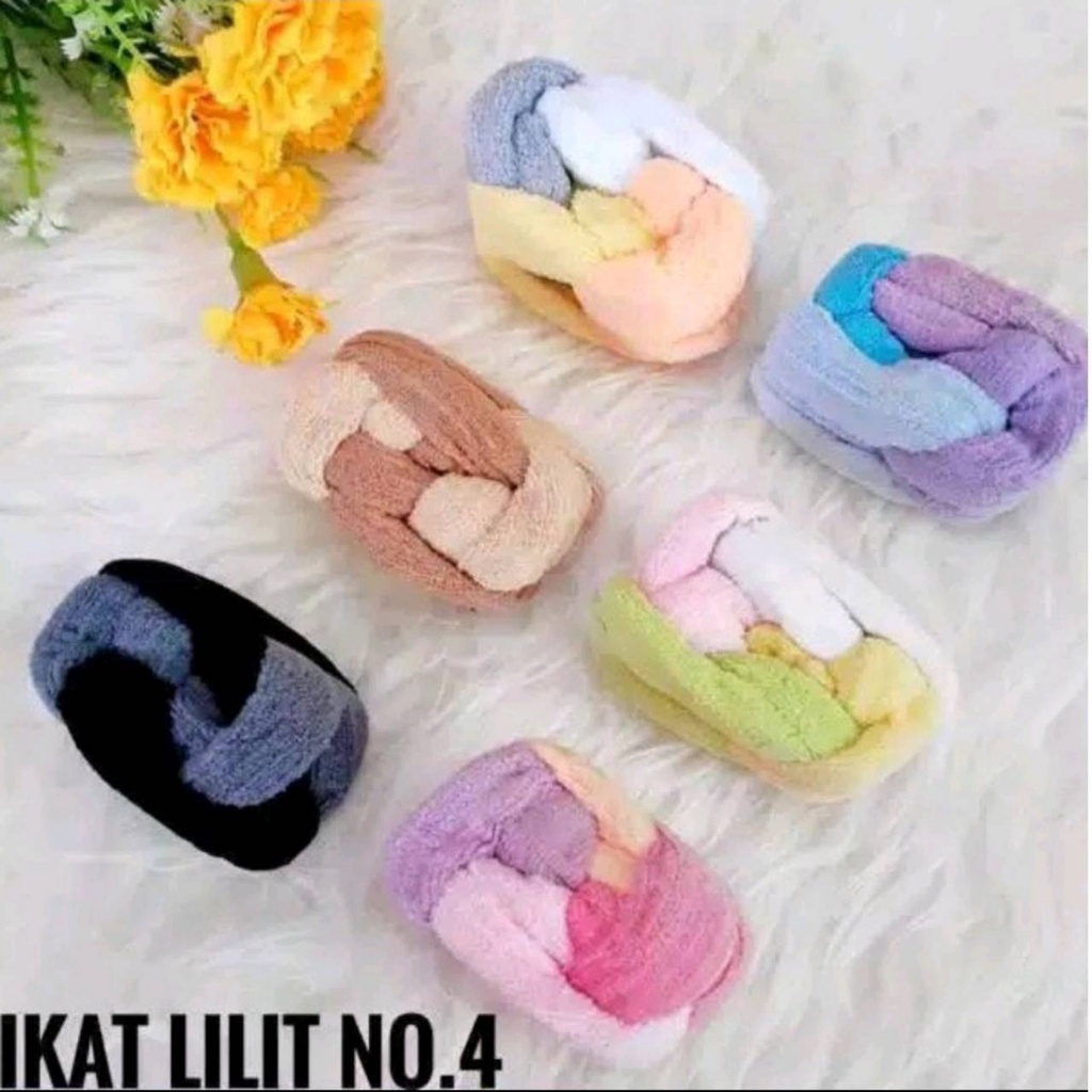 Ikat Rambut Lilit / Kunciran Rambut LILIT 4 / Kunciran Handuk Kepang / Karet Rambut