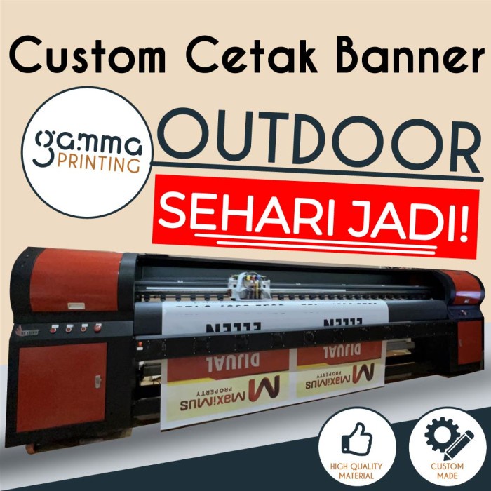 Cetak Banner Digital Print Outdoor / Print Spanduk Custom Murah Baliho
