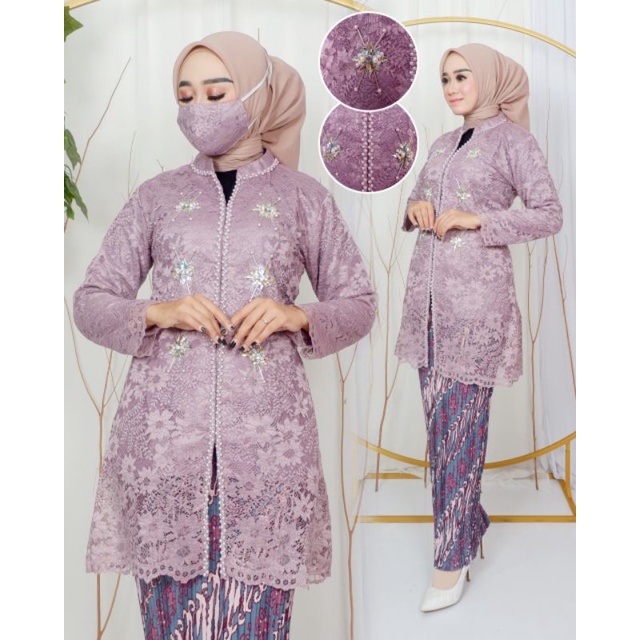 ATASAN KEBAYA BRUKAT PAYET PREMIUM