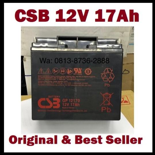 Promo Battery Csb 12V17Ah, Baterai Csb 12V 17Ah, Battery Vrla Csb 12V17Ah