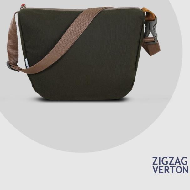Tas Selempang Pria Zigzag Verton - Tas Slingbag - Slempang Casual Pria - Navy