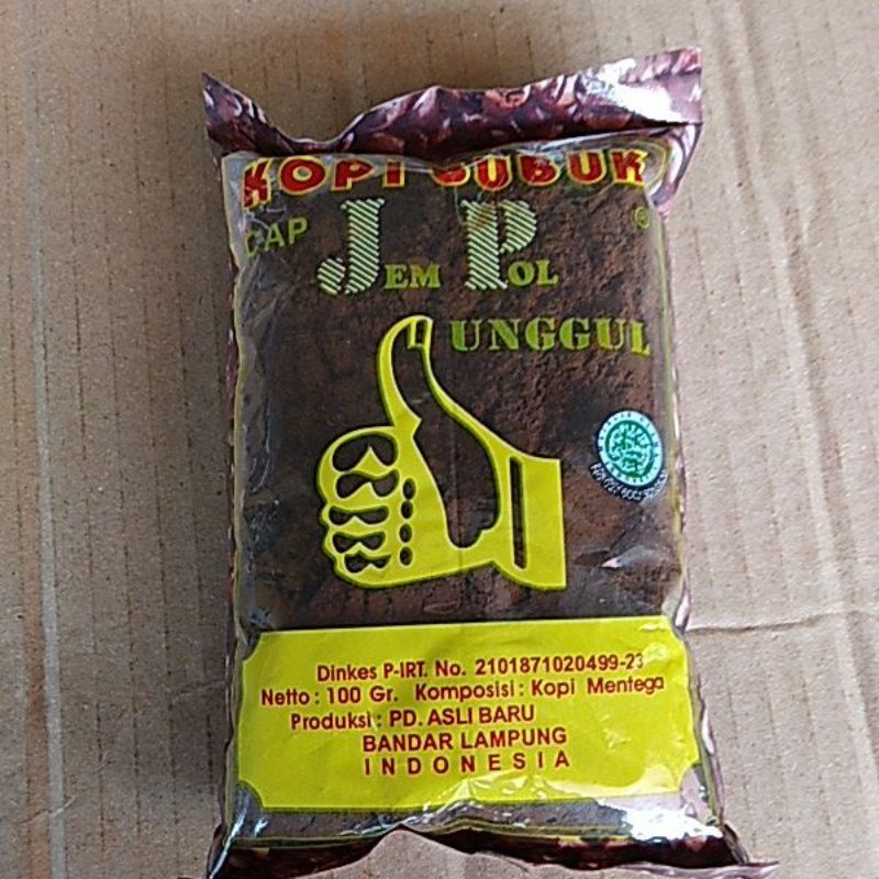 

kopi bubuk cap jempol unggul 100gr.kopi asli lampung kopi jempol halus100gr