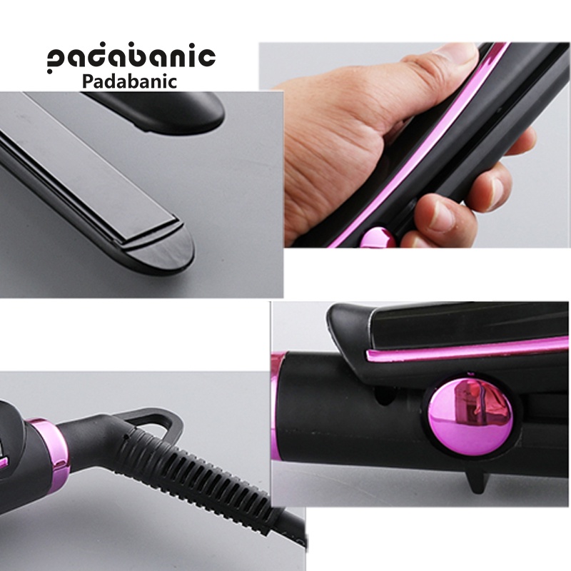 Catokan Pelurus Rambut Catokan PROMOZER Bahan Keramik Dengan Layar Sentuh LCD Pelurus Rambut 2in1