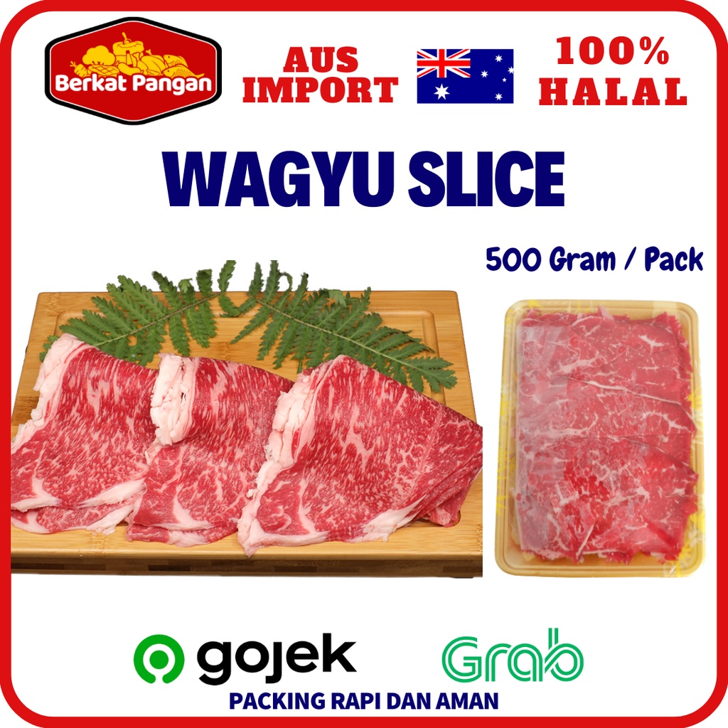 

Daging Sapi Australian Wagyu Slice MB 6 PREMIUM 500gr