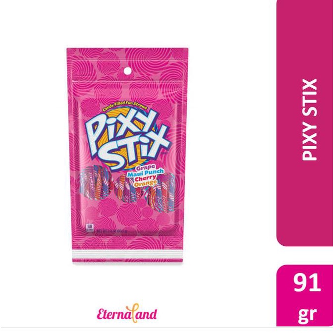 

TERMURAH Pixy stix 3.2 oz /PERMEN LUNAK/PERMEN VIRAL/PERMEN MILO/PERMEN YUPI/PERMEN JADUL/PERMEN KARET