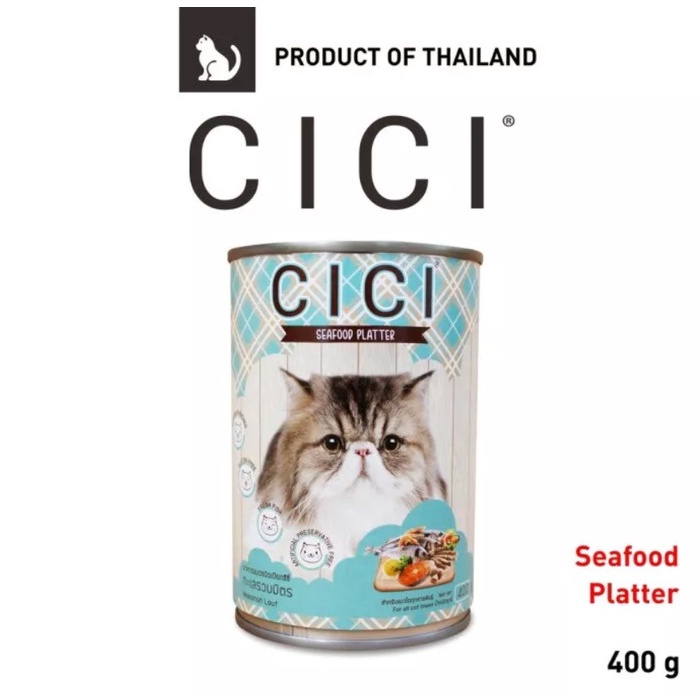 Jual Cici Cat Food 400gr Seafood Platter Makanan Kucing Basah