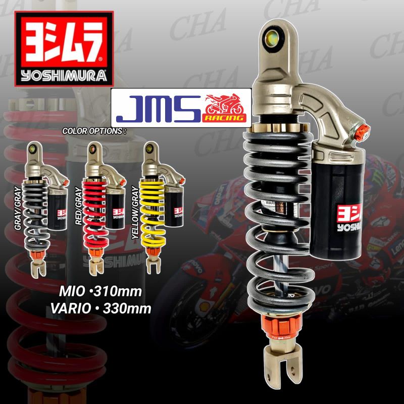 shock shockbreaker yoshimura model ktc racing evo 310/330mm Mio beat Vario 110 vario125/150 fazzio Mio M3 Xeon Lexi freego genio scoopy soul gt115/125 beat street xride spacy gear125