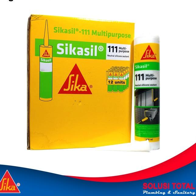

SikaSil 111 Multipurpose White Putih Silicone Sealant Silen 300ml