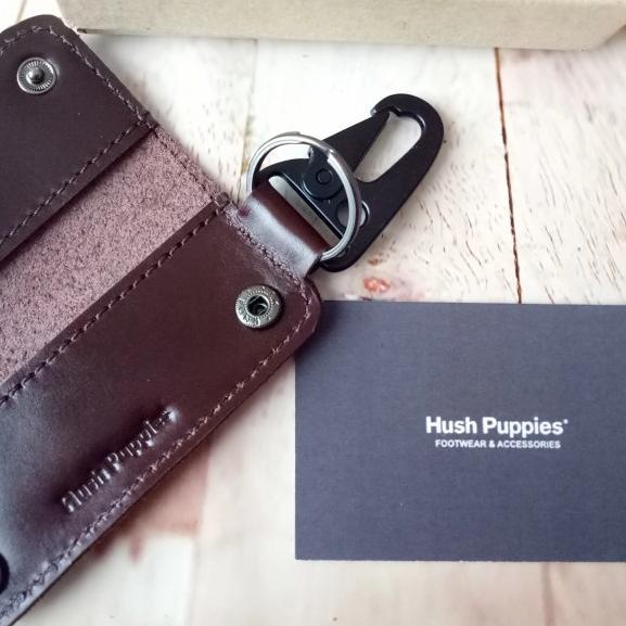 Dompet STNK Gantungan Kunci Mobil/Motor Hush Puppies Kulit Asli 100%