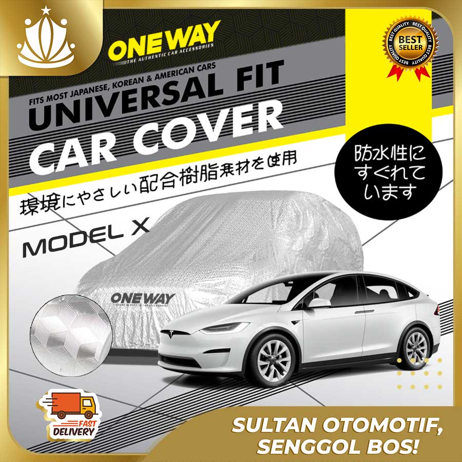 Body Cover Sarung Mobil TESLA MODEL X Waterproof 3 LAYER TEBAL Deluxe Anti Air