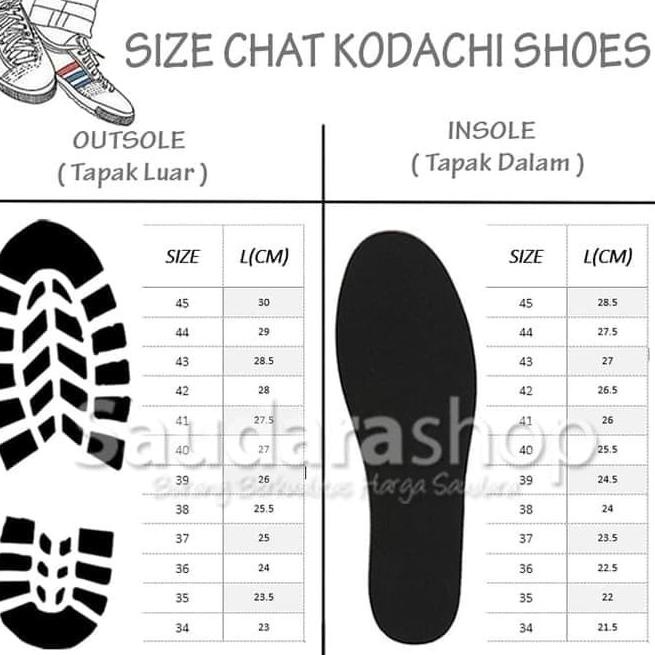 Sepatu Kodachi 8172 Hitam lis Orange / Sepatu Kodachi 8172 Classic - Hitam Orange, 37