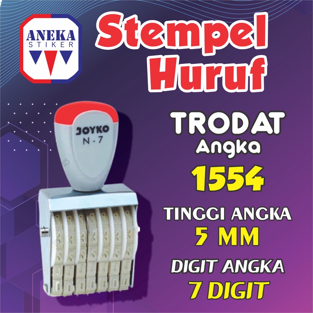 

STEMPEL HURUF/ANGKA