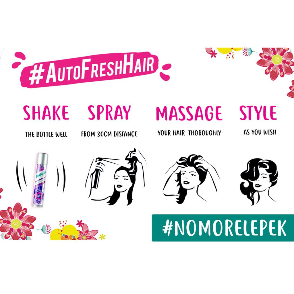 Batiste Dry Shampoo - Shampo Kering Rambut Lepek Kotor Berminyak