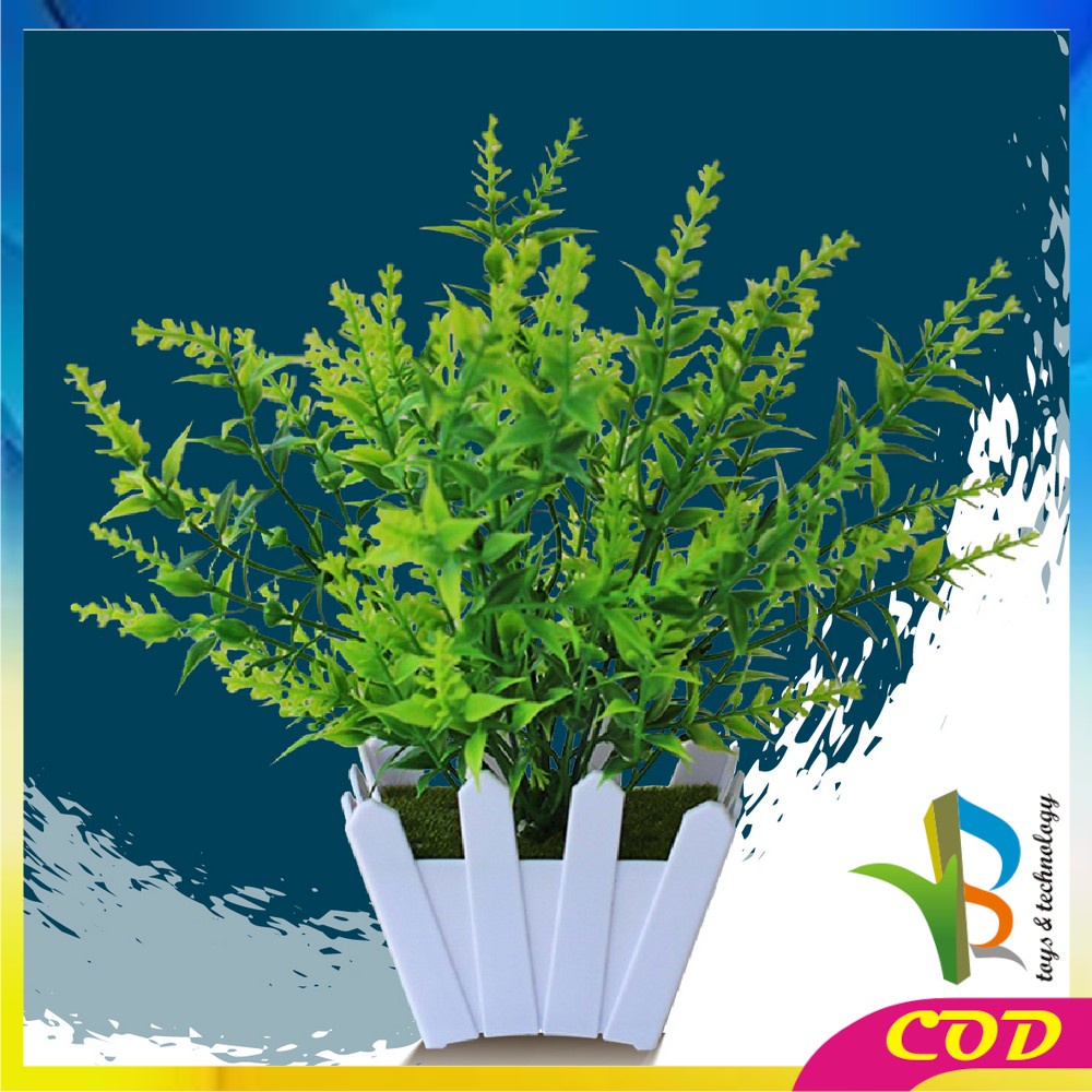 RB-C290 - C295 Tanaman Bunga Hias Plastik Artificial Flower Decoration Ornamen Pot Bonsai Pajangan Dekorasi Rumah Bunga Hiasan